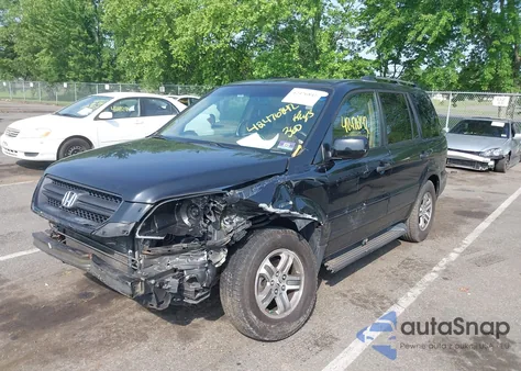 2005 Honda Pilot Ex-L from USA, damaged, VIN 2HKYF18545H540694